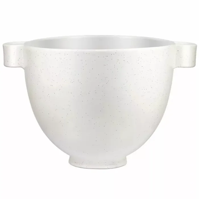 Чаша KitchenAid 4,7 л 5KSM2CB5PSS керамічна, з двома ручками, візерунок плямистий камінь