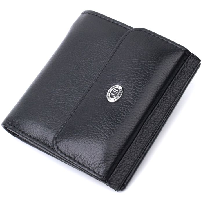 Оригинальное женское портмоне из натуральной кожи ST Leather 22724 черный