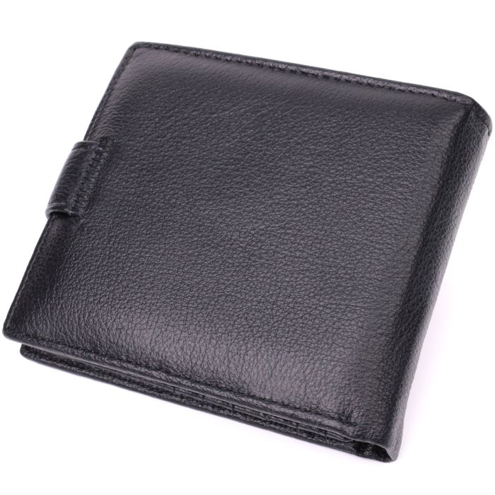 Мужской трендовый кошелек из натуральной кожи ST Leather 22553 черный