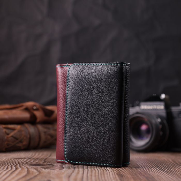 Зручний гаманець для дівчат із натуральної шкіри ST Leather 22497 різнокольоровий