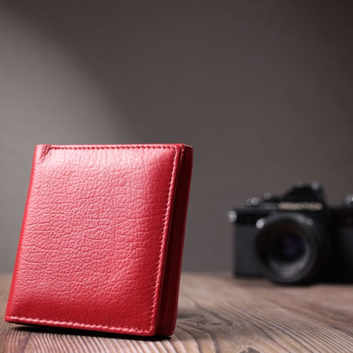 Зручний гаманець для жінок із натуральної шкіри ST Leather 22710 червоний