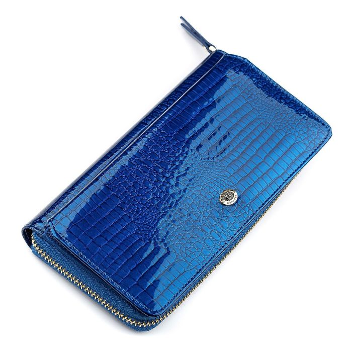 Гаманець жіночий ST Leather 18435 (S7001A) лакований синій
