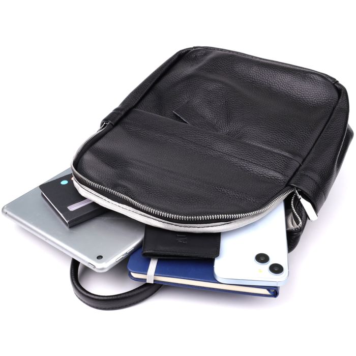 Надежный женский рюкзак из натуральной кожи Vintage 23060 черный