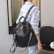 Кожаный женский рюкзак с тиснением 42147 Tiding Bag черный