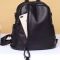 Кожаный классический женский черный рюкзак 94083 Tiding Bag