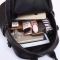 Кожаный классический женский черный рюкзак 94083 Tiding Bag