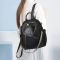 Стильний жіночий шкіряний рюкзак чорний міський 51124 Tiding Bag