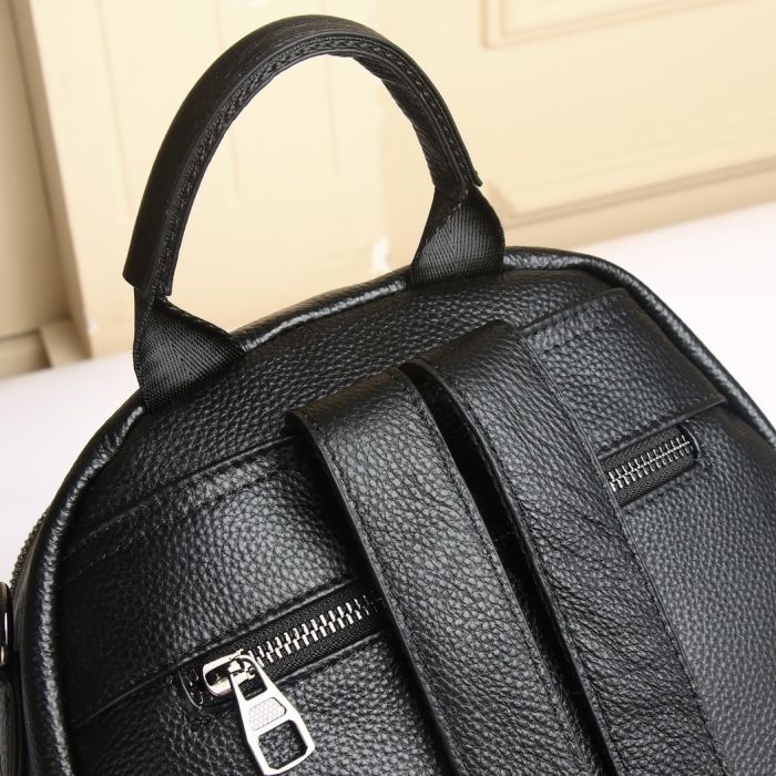 Стильний жіночий шкіряний рюкзак чорний міський 51124 Tiding Bag