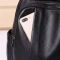 Кожаный женский городской рюкзак на черной молнии 85271 Tiding Bag