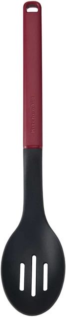 Ложка для сервіровки з прорізами KitchenAid Classic, 34 см, червоний (KHA004OHEREG)