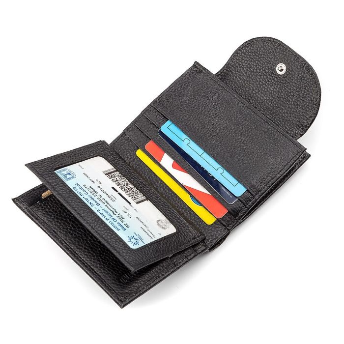 Кошелек женский ST Leather 18411 (ST410) компактный черный