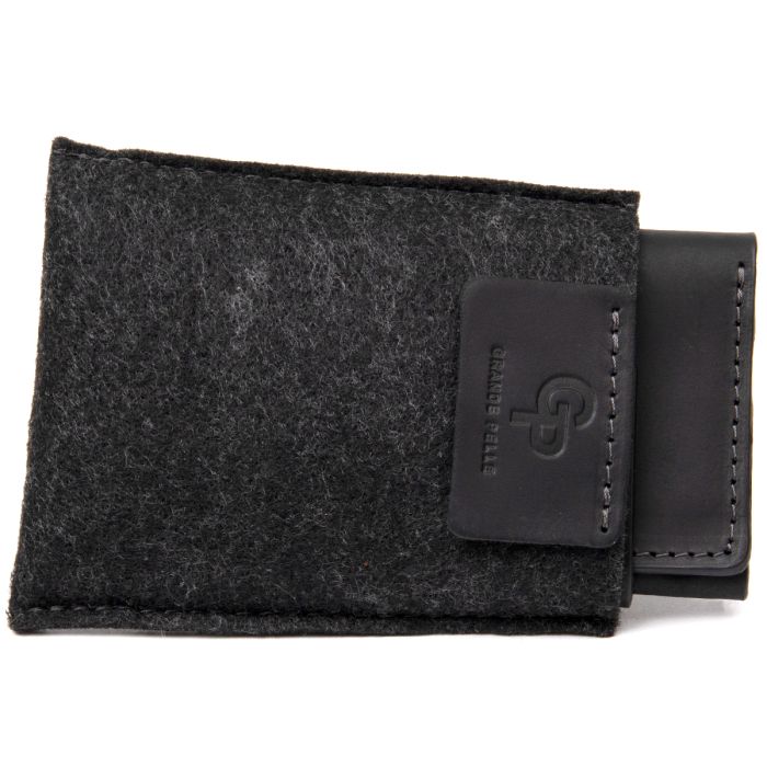 Кожаная визитница Grande Pelle 11496 черный