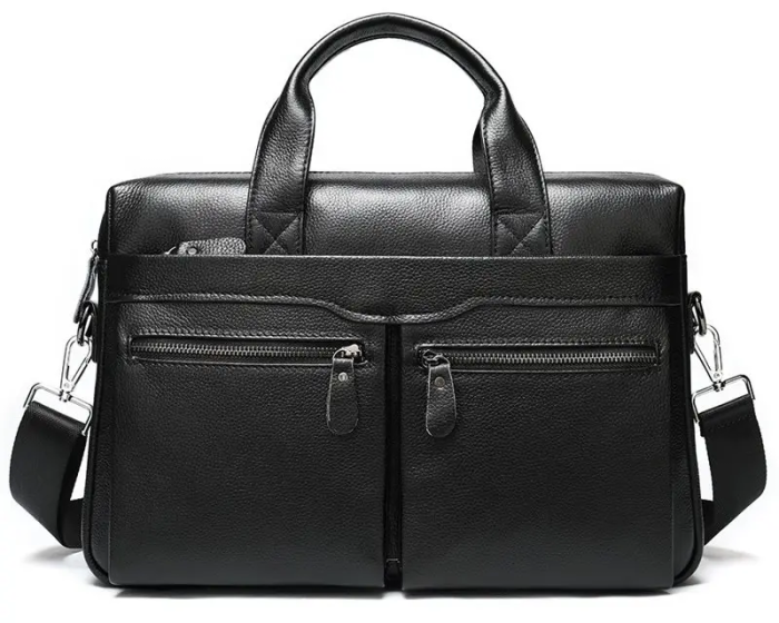 Чоловіча сумка для ноутбука й документів чорна SK N76955 Tiding Bag