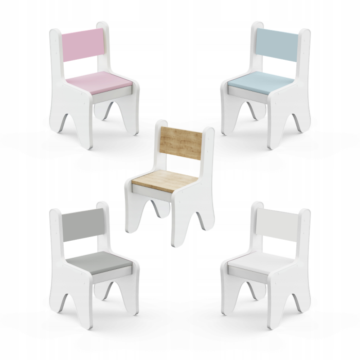 Столик в детской с ящиком цвет белый с розовым LalaKids