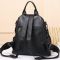 Шкіряний жіночий рюкзак міський чорний Olivia Leather 6711