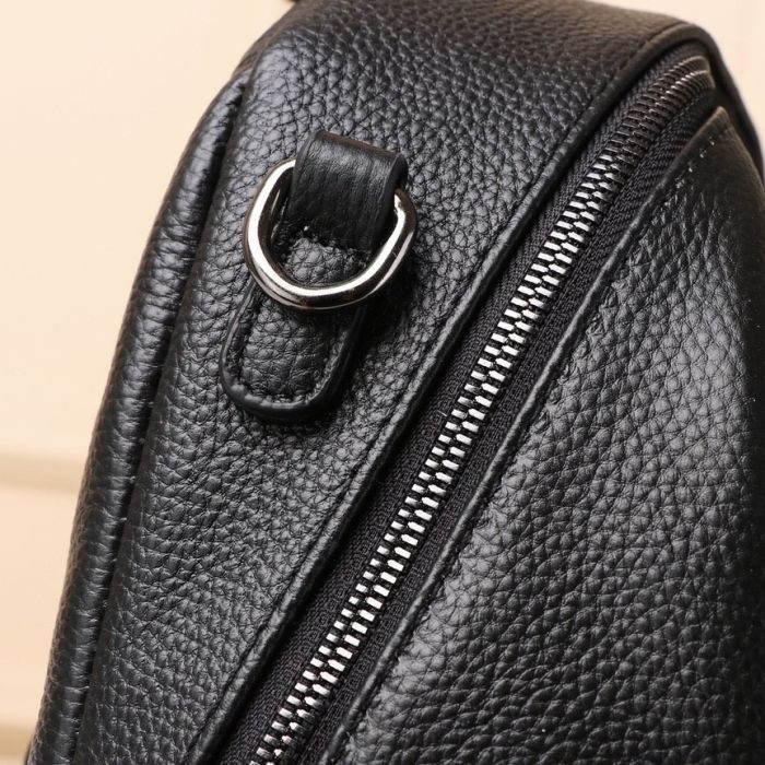 Шкіряний жіночий рюкзак міський чорний Olivia Leather 6711