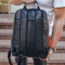 Чоловічий рюкзак шкіряний міський для ноутбука чорний Tiding Bag B2-884371A