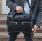 Мужская сумка для ноутбука и документов черная SK N8256 Tiding Bag