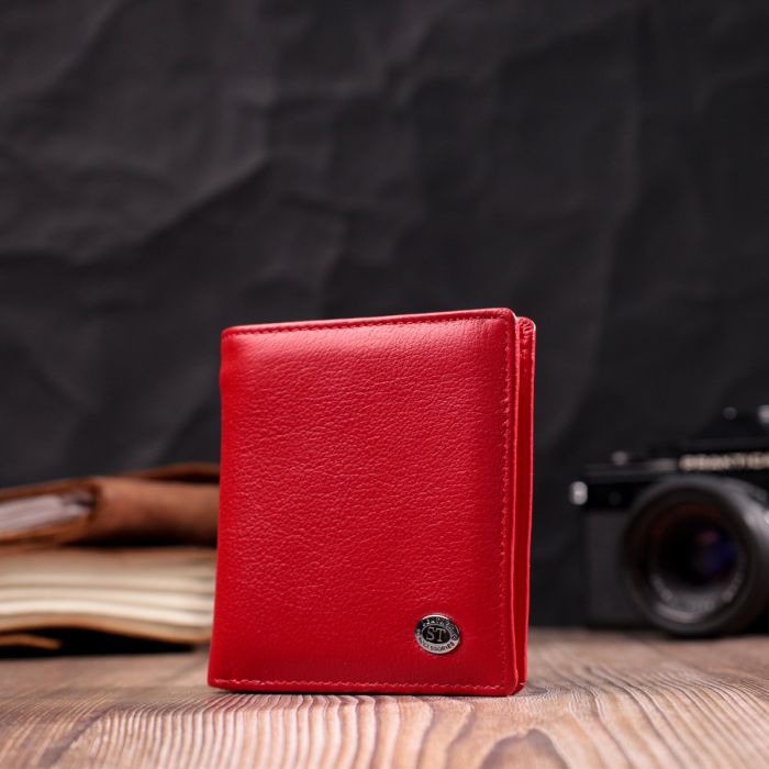 Яркая модель кошелька из натуральной кожи ST Leather 19475 красная