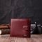 Практичний жіночий гаманець з натуральної шкіри ST Leather 22554 бордовий