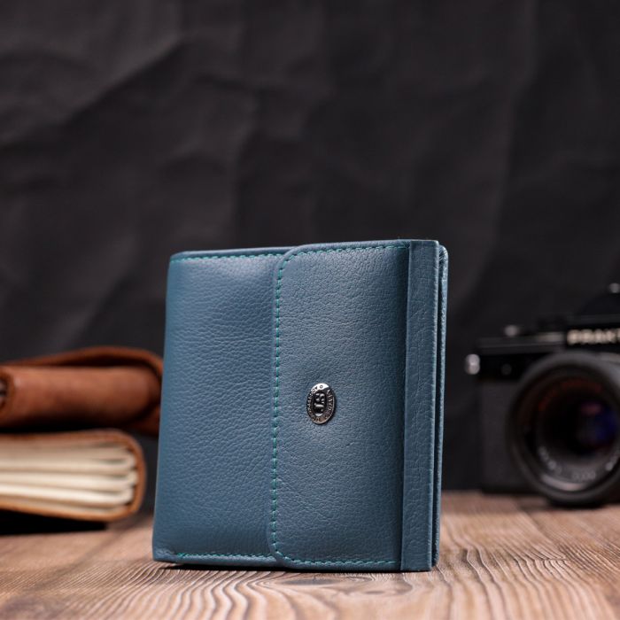 Стильний жіночий гаманець середнього розміру ST Leather 19497 бірюзовий