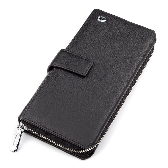 Чоловічий гаманець ST Leather 18453 (ST128) стильний чорний