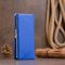 Вертикальний гаманець на кнопці унісекс ST Leather 19205 синій