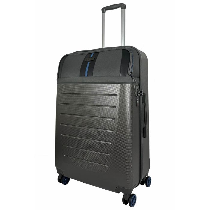 Валіза Semi Line 28" (L) Dark Brown/Blue Line (T5736-3)