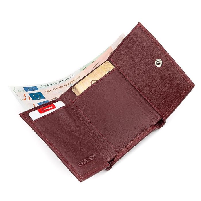 Гаманець ST Leather 18324 (ST440) натуральна бордова шкіра