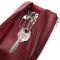 Шкіряна ключниця на блискавці ST Leather 22558 бордова