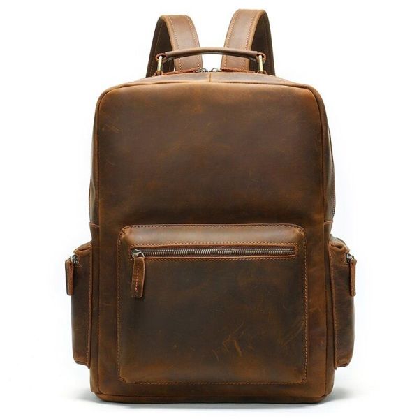 Рюкзак винтажный для ноутбука 14712 кожаный Vintage коричневый
