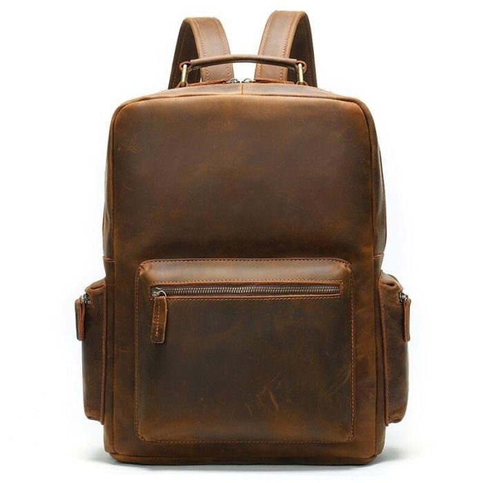 Рюкзак вінтажний для ноутбука 14712 шкіряний Vintage коричневий