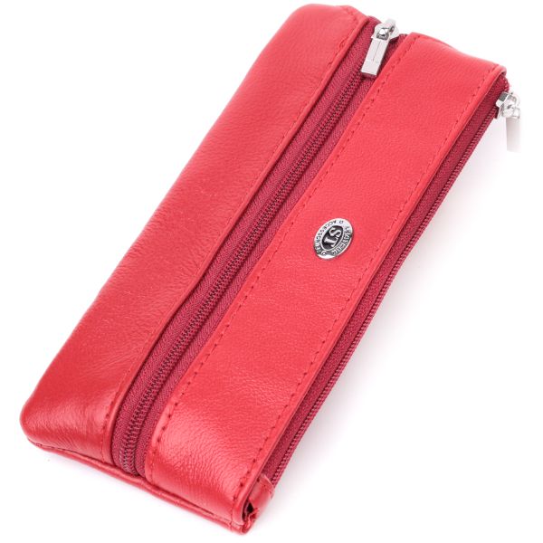 Оригинальная ключница из натуральной кожи ST Leather 22509 красная