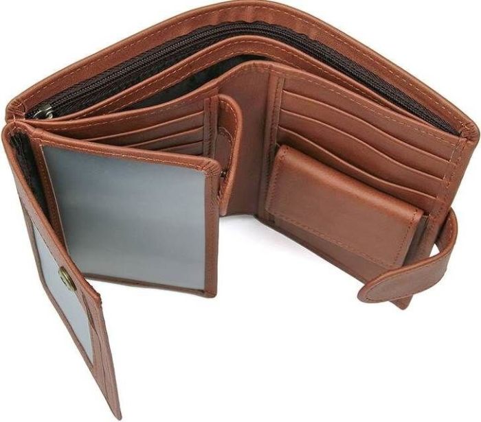 Портмоне чоловіче 14534 з натуральної шкіри Vintage коричневе