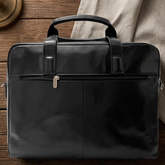 Чоловічий портфель з натуральної шкіри Tony Perotti Italico 6031G-38 (90422) Чорний