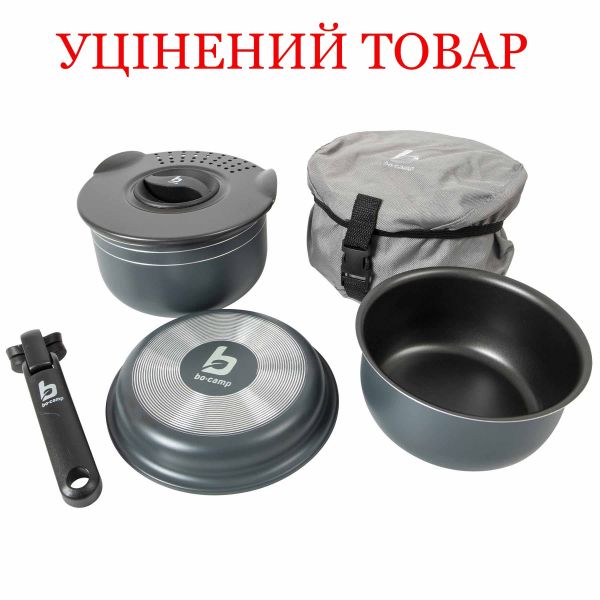 Набір посуду Bo-Camp Trekking 5 Pieces Anthracite (2300351)_Discounted