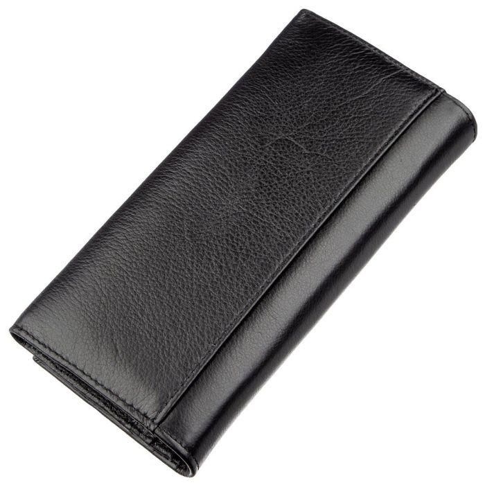 Практичный женский кошелек на магнитах ST Leather 18870 черный