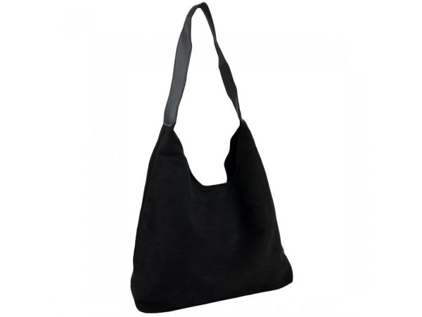 Жіночий замшевий шоппер Lilly P4-7259A чорний