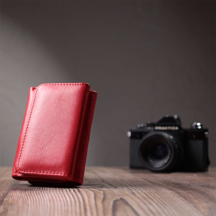 Женский портмоне с монетницей из натуральной кожи ST Leather 22727 красный