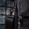 Чоловіча сумка з ручкою для перенесення в руці з натуральної шкіри Vintage 23026 чорна