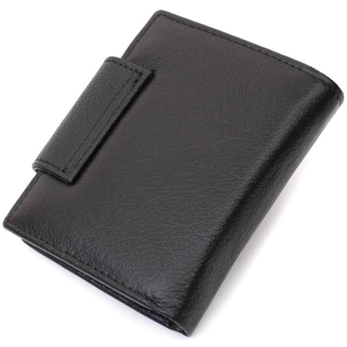 Вертикальний гаманець для жінок із натуральної шкіри ST Leather 22703 чорний