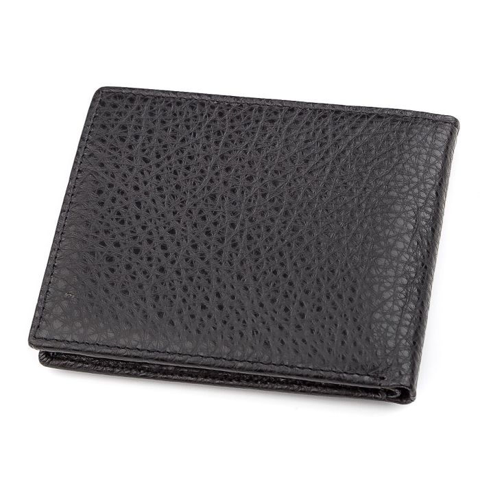 Чоловічий гаманець ST Leather 18319 (ST160) чорний шкіряний