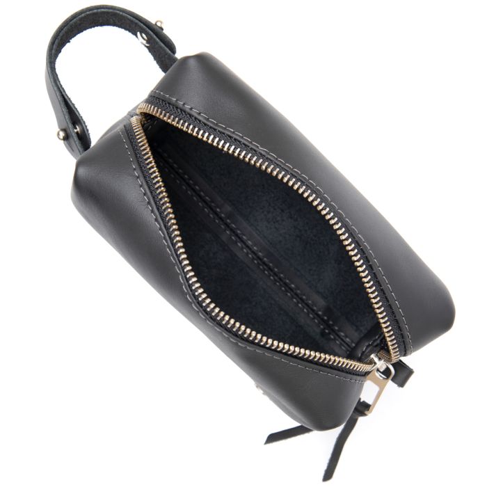 Шкіряна косметичка для чоловіків Grande Pelle 11507 чорний