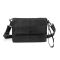 Кожаная сумка через плечо горизонтальная тонкая Tiding Bag 82298A черная