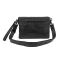 Кожаная сумка через плечо горизонтальная тонкая Tiding Bag 82298A черная