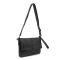 Кожаная сумка через плечо горизонтальная тонкая Tiding Bag 82298A черная