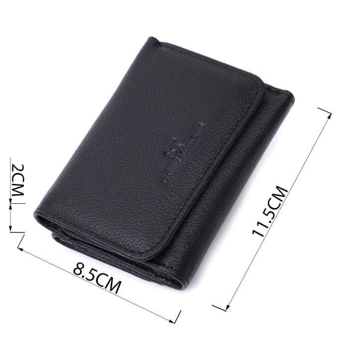 Женское красивое портмоне с монетницей из натуральной кожи ST Leather 22728 черное