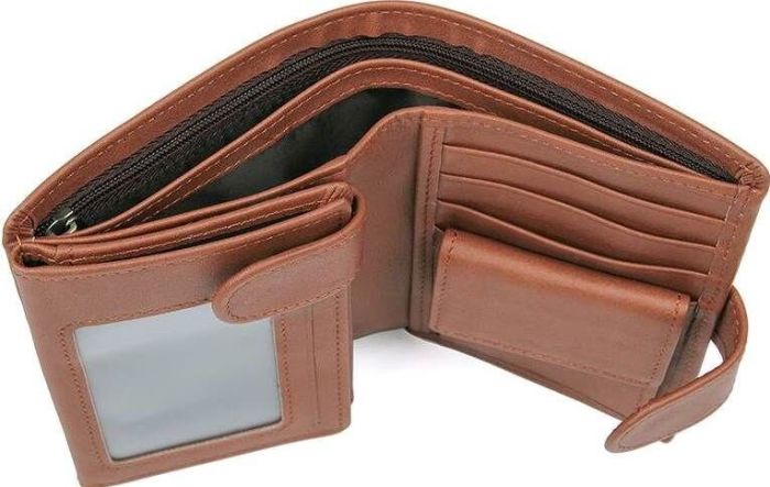 Портмоне чоловіче 14534 з натуральної шкіри Vintage коричневе