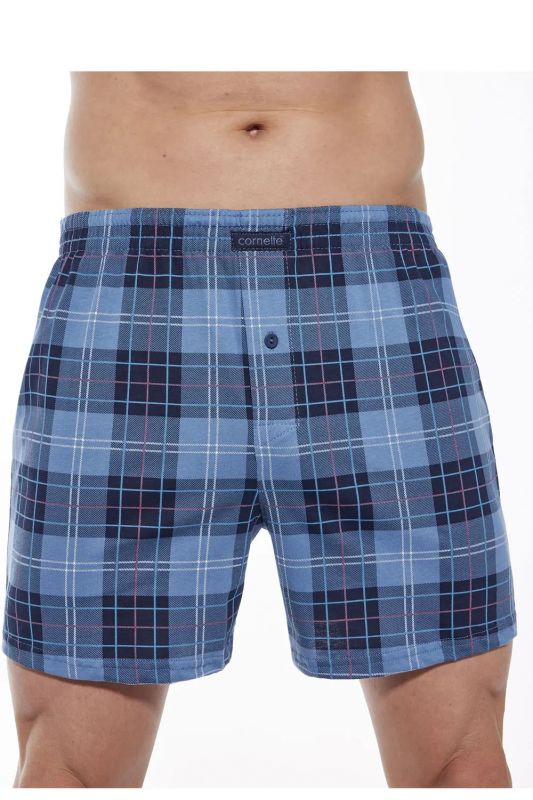 Боксерки чоловічі 276 Cornette 008-276 Comfort A24 3-5XL синьо-меланжеві