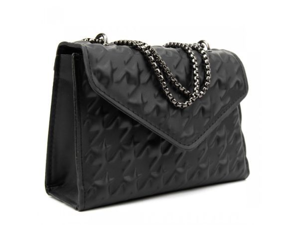 Кросбоді каркасне в стьобаній еко-шкірі Lilly P4-8988A чорне